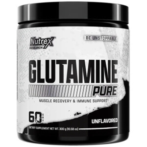 Glutamina Nutrex en polvo, 60 servidas de 5 gramos