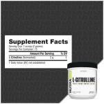 Citrulina en Polvo NutraBio Supp Fact Citrulina en Polvo Supp Fact NutraBio