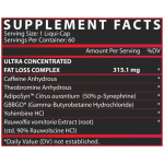 Lipo 6 Black UC - 60 caps Supp Fact 2024