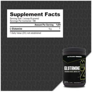 Glutamina en Polvo, informacion nutricional.