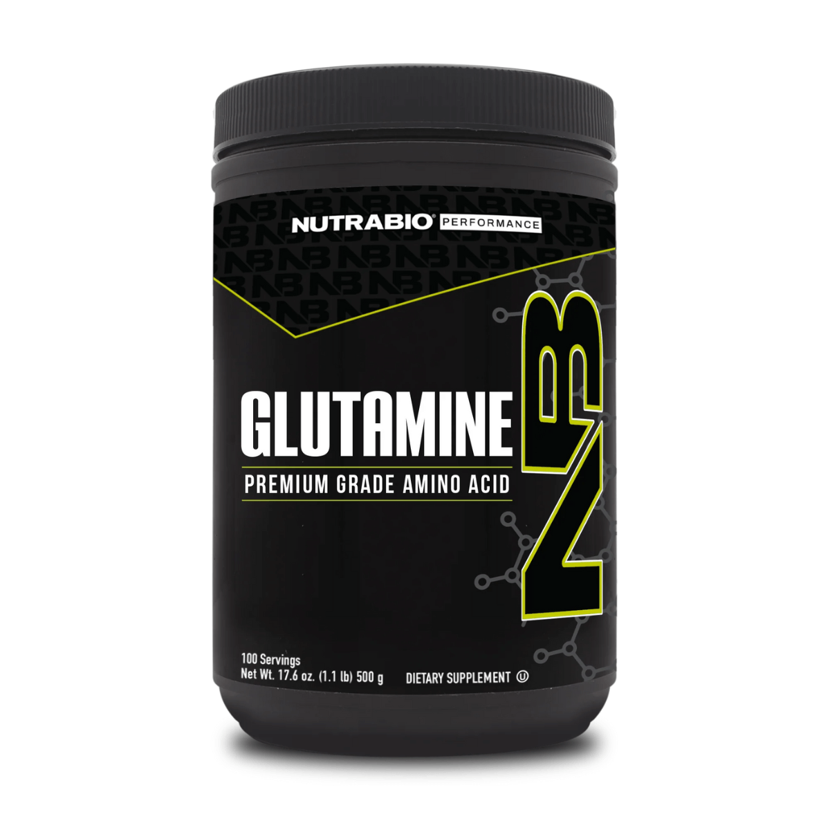 Glutamina 100 servidas NutraBio Glutamina en Polvo de 100 servidas de 5 gr
