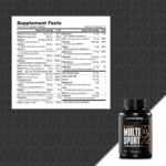 NutraBio Multi Vitaminas Hombres Supp Facts