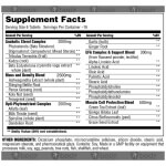 Natural Sterol Complex 180 tabs Supp Fact