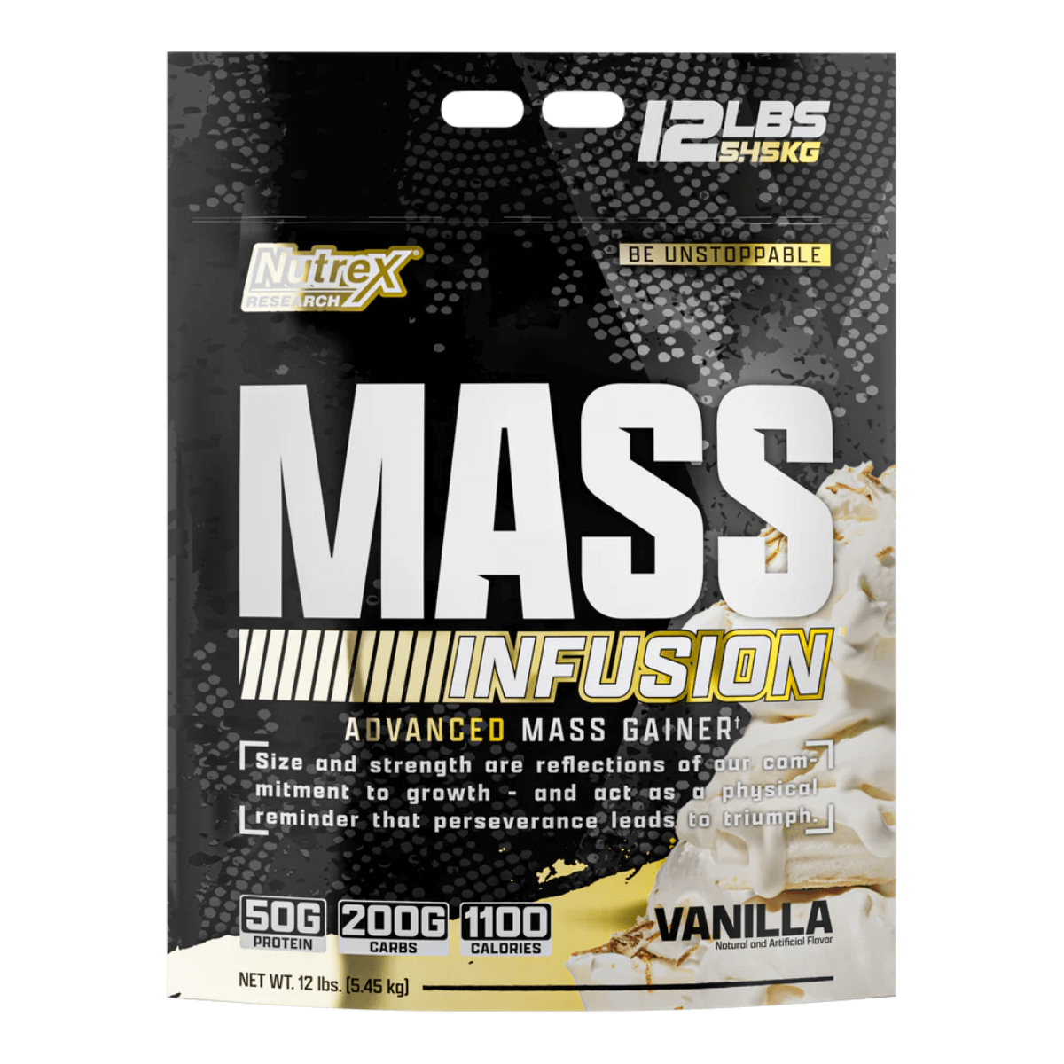 Mass Infusion 12 lbs Vainilla Mass Infusion de Nutrex, 12 lbs, Sabod: Vainilla