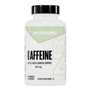 Cafeina (200 mg) - 250 Capsulas Vegetales | Kosker
