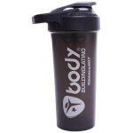 vaso mezclador de proteína de la marca SportShaker con capacidad de 27oz