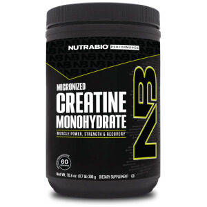 Creatina Monohidratada Nutrabio, 60 servidas de 5 gramos