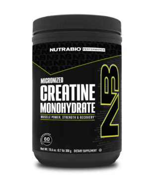 Creatina Monohidratada Nutrabio, 60 servidas de 5 gramos