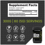 Creatina Monohidratada NutraBio 60 Servidas Supp Fact