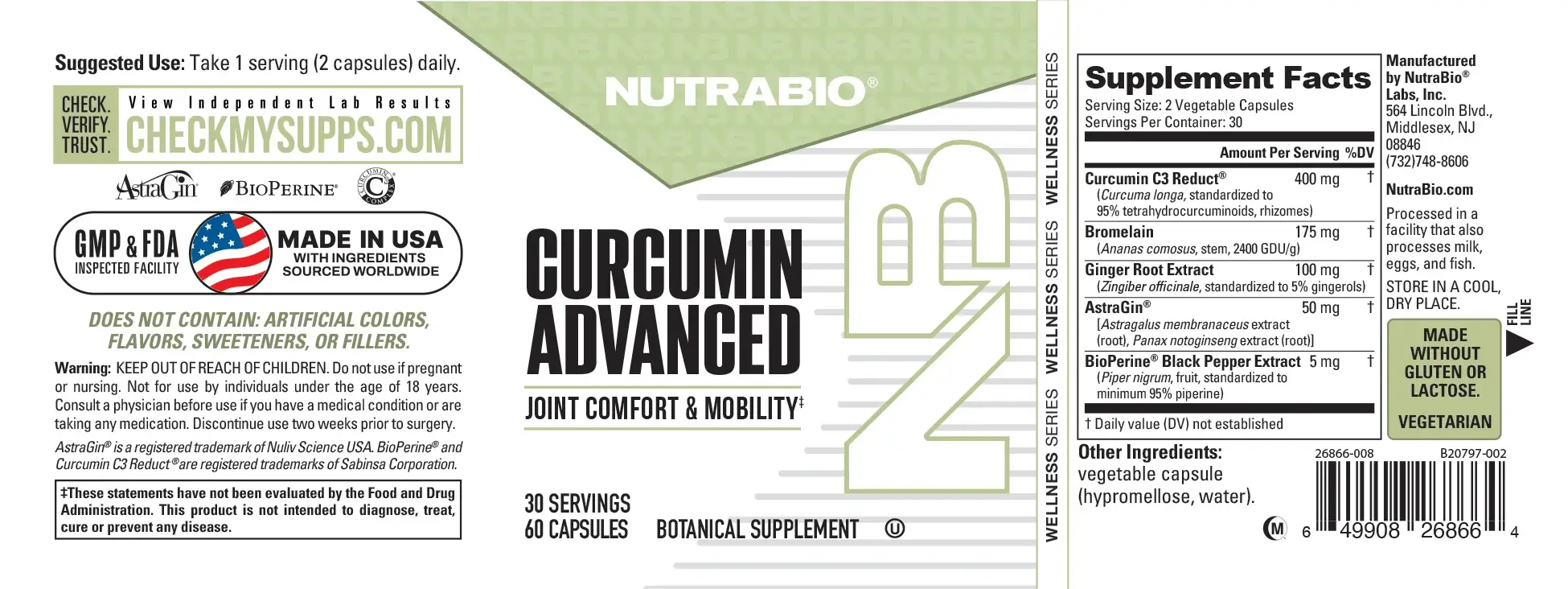 Curcumin Advanced - 60 Caps - Imagen 3
