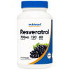 Resveratrol NutriCost Nutricost Resveratrol 700 mg – 120 cápsulas Antioxidante natural que apoya la salud cardiovascular, cognitiva y articular.