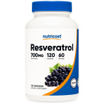 Nutricost Resveratrol 700 mg, 120 Capsulas (350 mg x Cap)