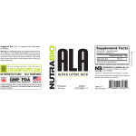 Alpha Lipoic Acid NutraBio Label