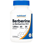 Berberina HCL 1200mg,  30 servidas (60 caps)