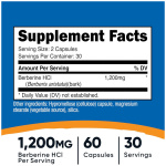 Berberina HCL Nutricost Supp Fact
