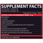 Nutrex OutRage Fruit Punch Supp Fact
