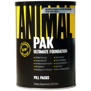 Animal Pak de Universal Nutrition - Multivitamínico completo para atletas y culturistas. Suplemento esencial para energía y rendimiento.