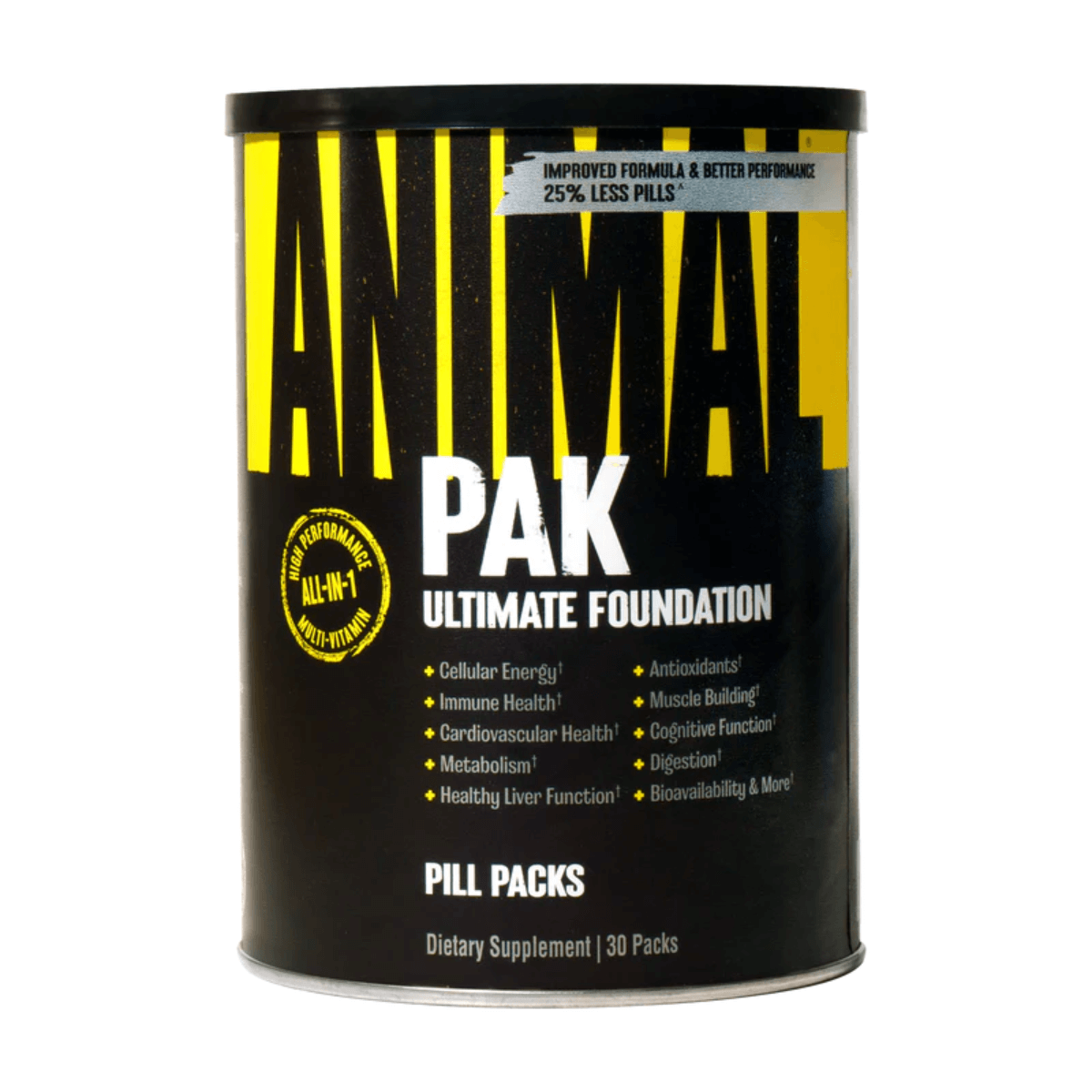Animal Pak de Universal Nutrition - Multivitamínico completo para atletas y culturistas. Suplemento esencial para energía y rendimiento.