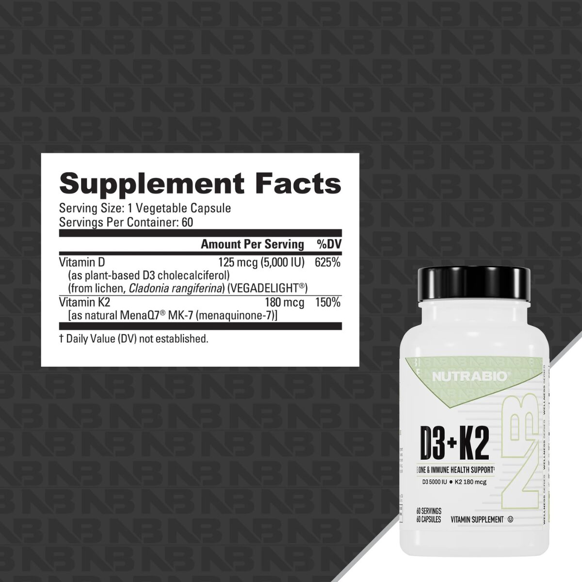 Vitamina D3+K2 Supp Fac