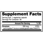Cromo Quelato NutraBio Supp Fact