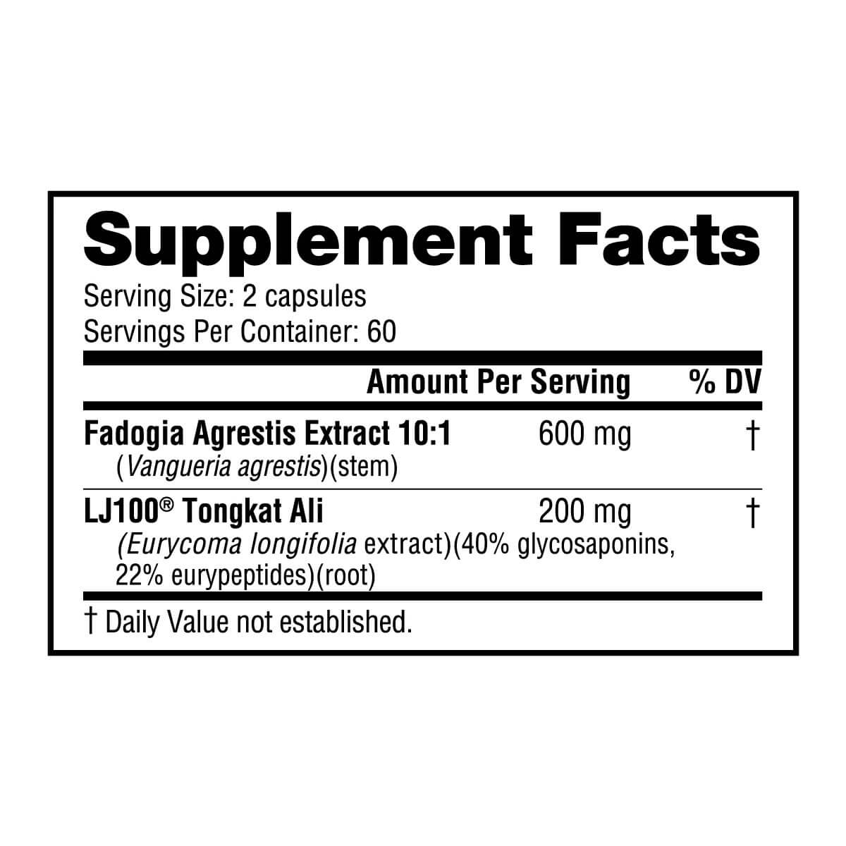 Tongkat Ali Fadogia Supp Fact