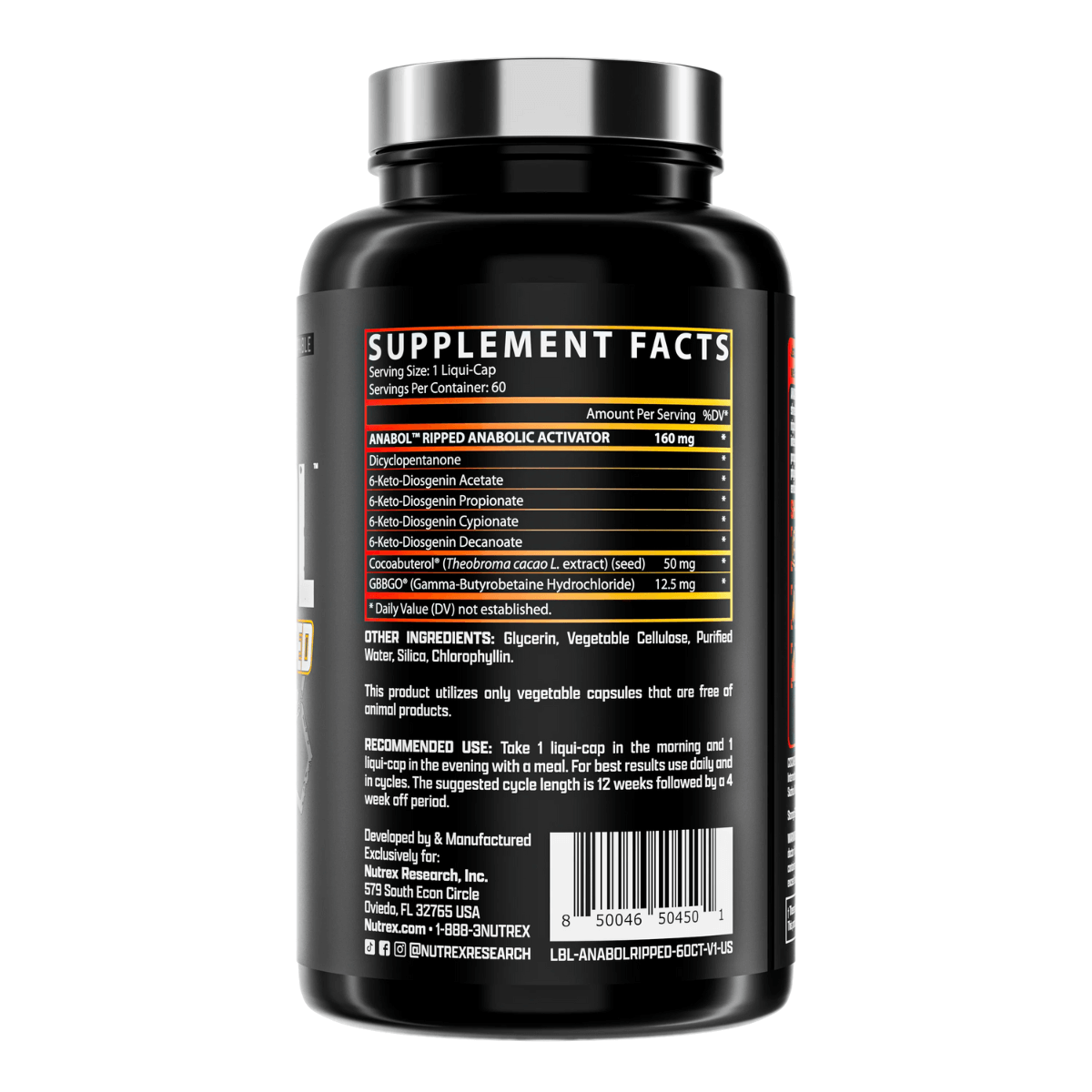 Anabol Ripped Supp Fact