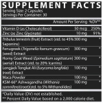 Nutrex T-Up Max Supp Fact