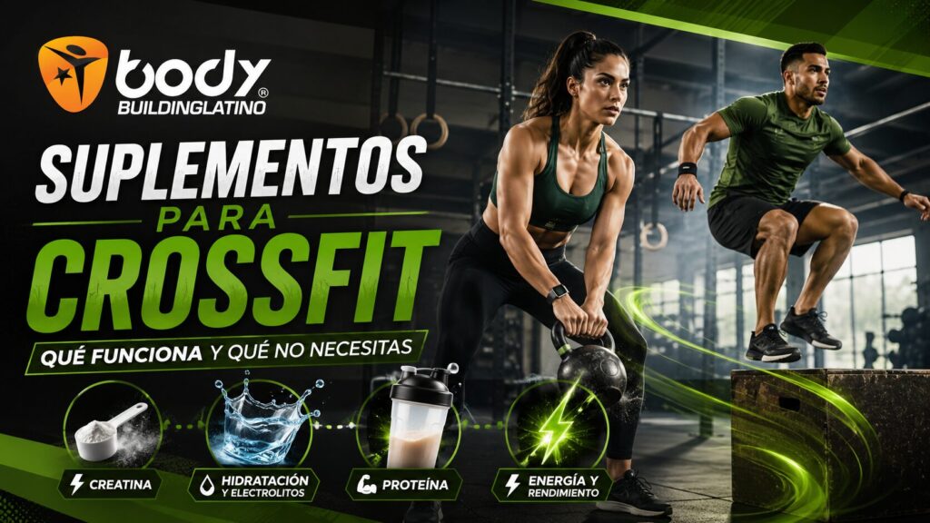 Mujer y hombre realizando CrossFit con suplementos clasificados según utilidad