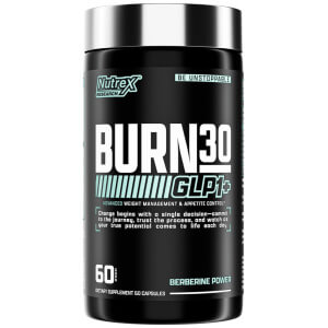Nutrex Burn30 GLP1+ – Sin cafeína, control del apetito (60 cápsulas)