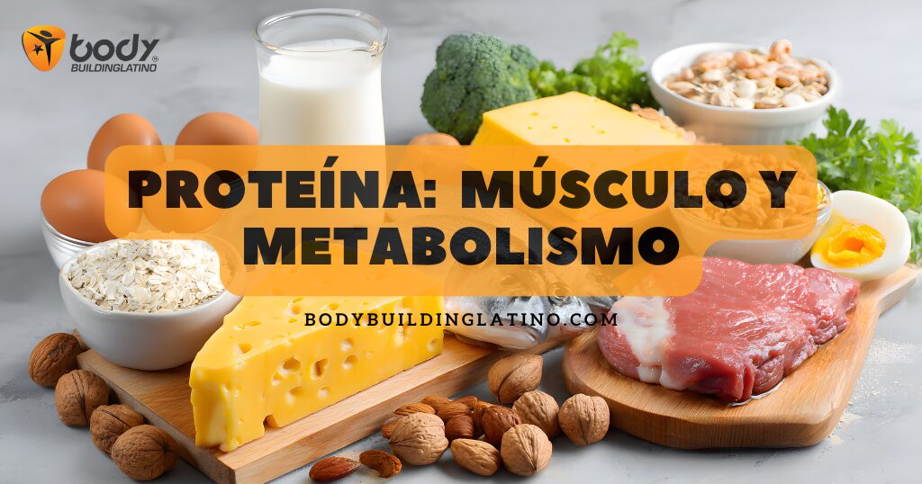 Plato equilibrado con pollo, brócoli y arroz integral como fuentes de proteína para conservar músculo y mejorar metabolismo.