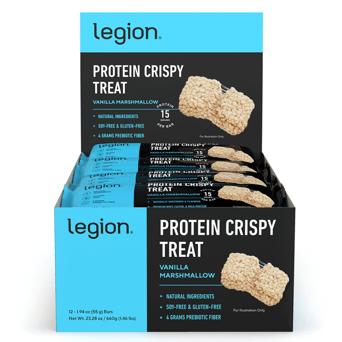 Legion Protein Bar Crispy Treats Box
