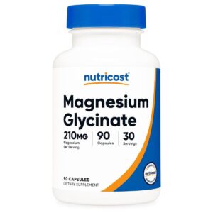 Nutricost Magnesium Glycinate 210 mg (Magnesio Bisglicinato)