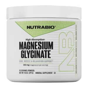 Glicinato de Magnesio NutraBio en polvo 350 mg Albion