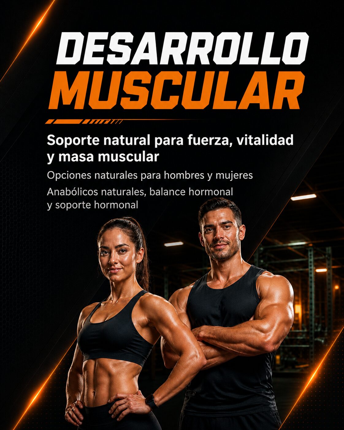 Desarrollo muscular natural para hombres y mujeres en Panamá