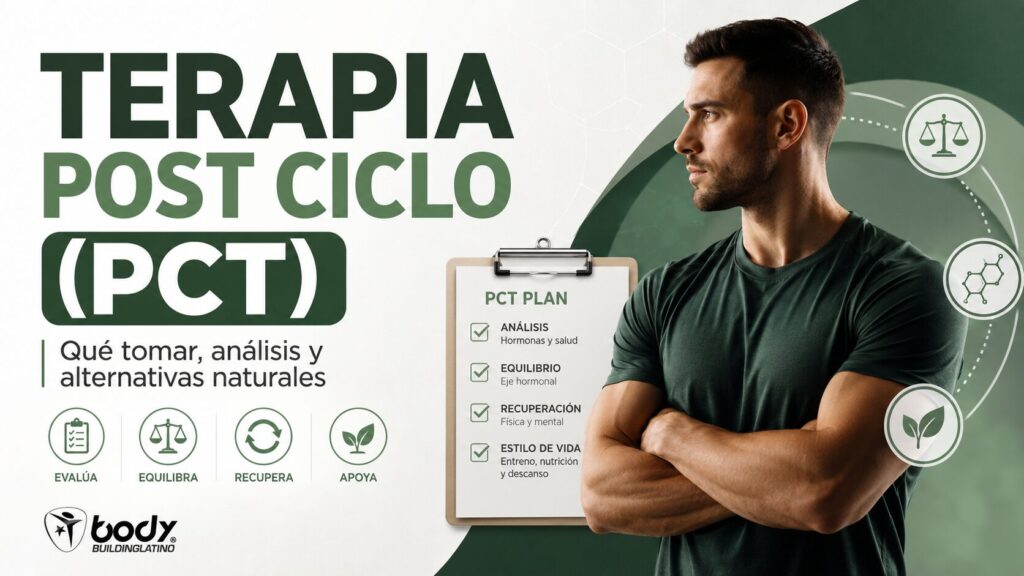 Guía de terapia post ciclo con evaluación hormonal, recuperación y suplementos de apoyo