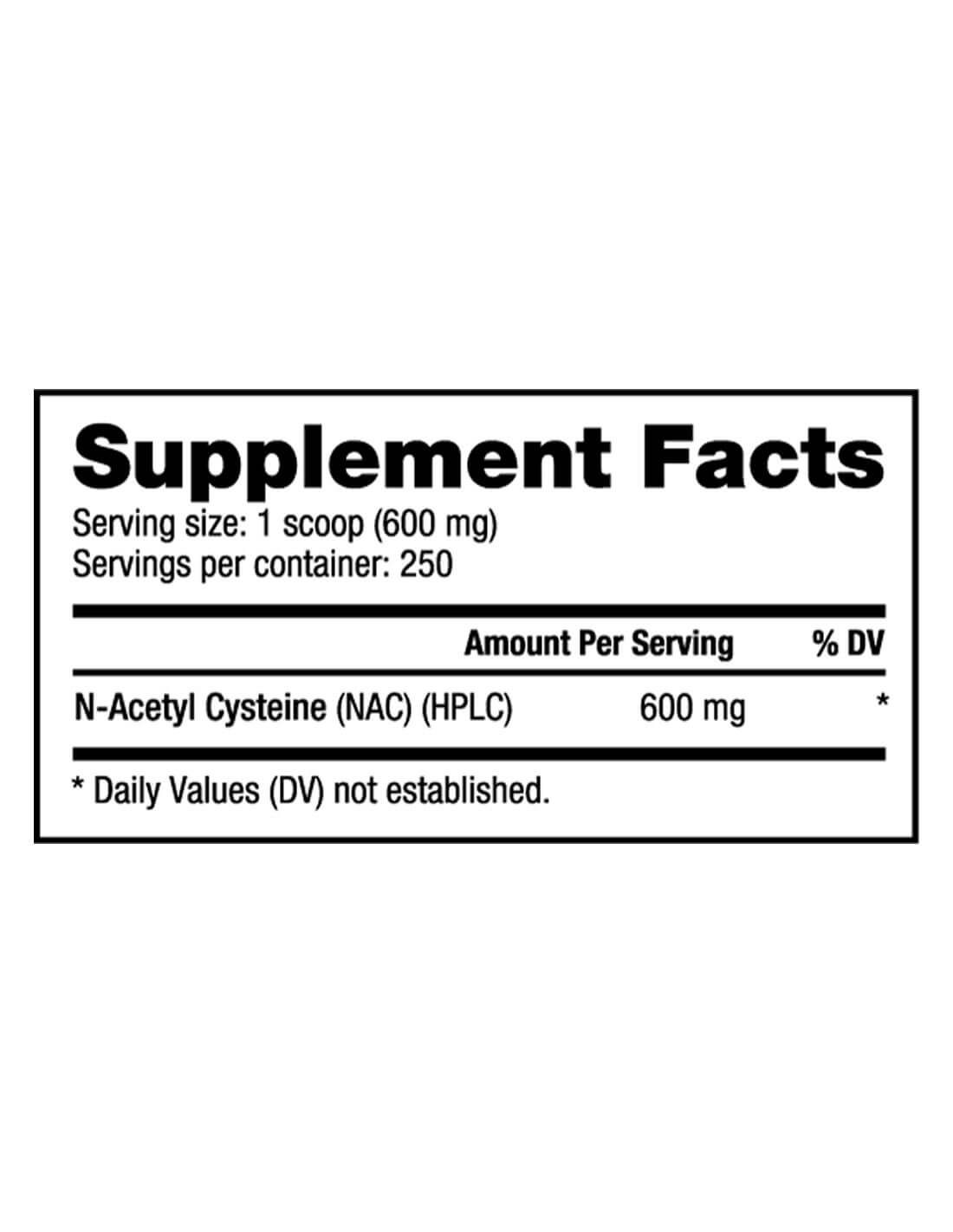 NAC (N-Acetyl-Cysteine) en Polvo 150 Gramos NAC (N-Acetyl-Cysteine) en Polvo 150 Gramos