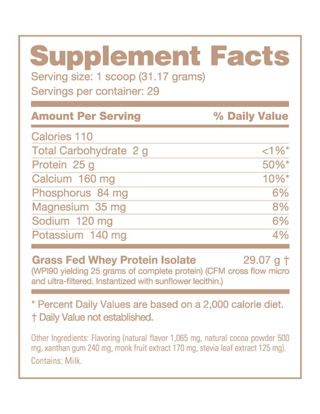 Grass Fed Whey Protein Isolate Grass Fed Whey Protein Isolate