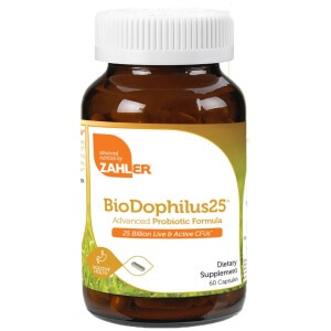 Zahler Biodophilus - Probioticos 25 Billones | Kosher