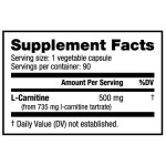 L-Carnitina 500 mg | Vege Caps, Kosher