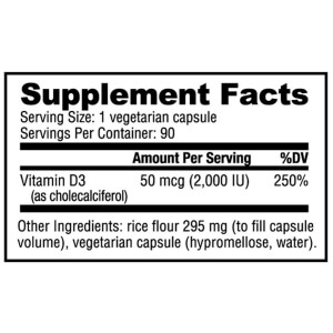Vitamina D3 2000 IU | Kosher